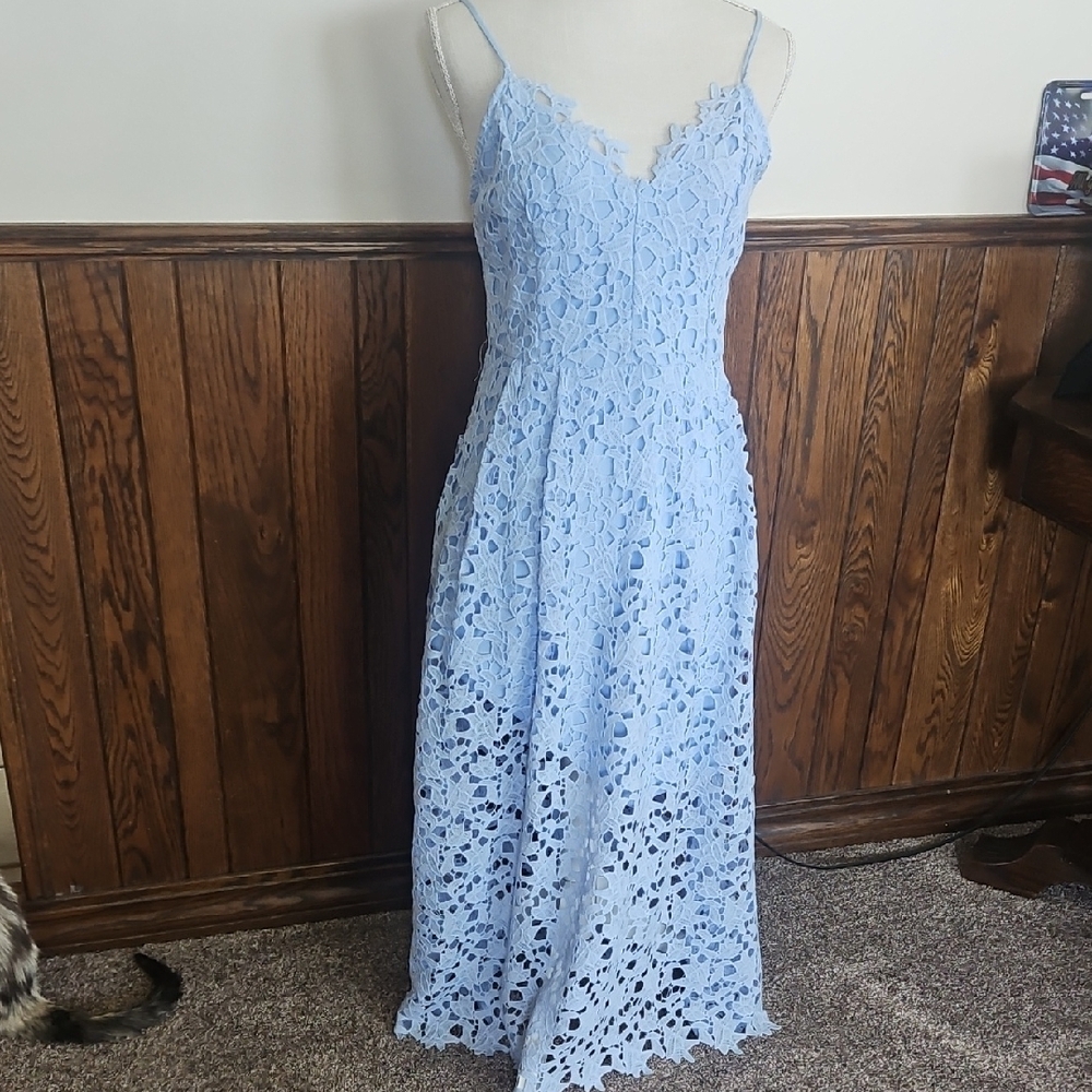 ASTR Blue Lace Dress